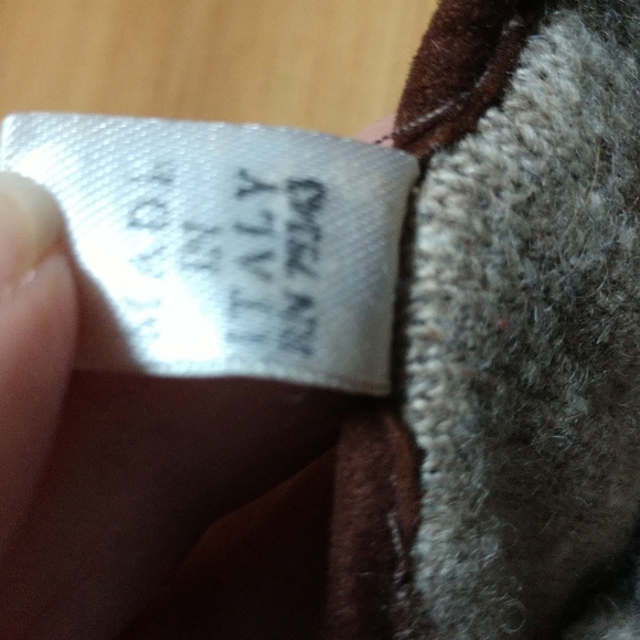 DOESKIN LEATHER Wool Lined Tasseled CHOCOLATE Gloves NWOT - Picture 5 of 6